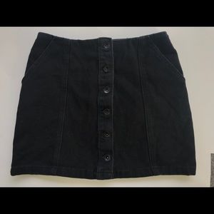 Black Button Up Skirt